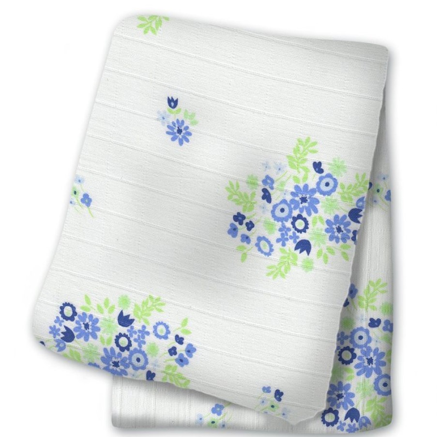 Lulujo Panal De Muselina - Bouquet Bleu Vintage - Lulujo | Mantas Y Panales