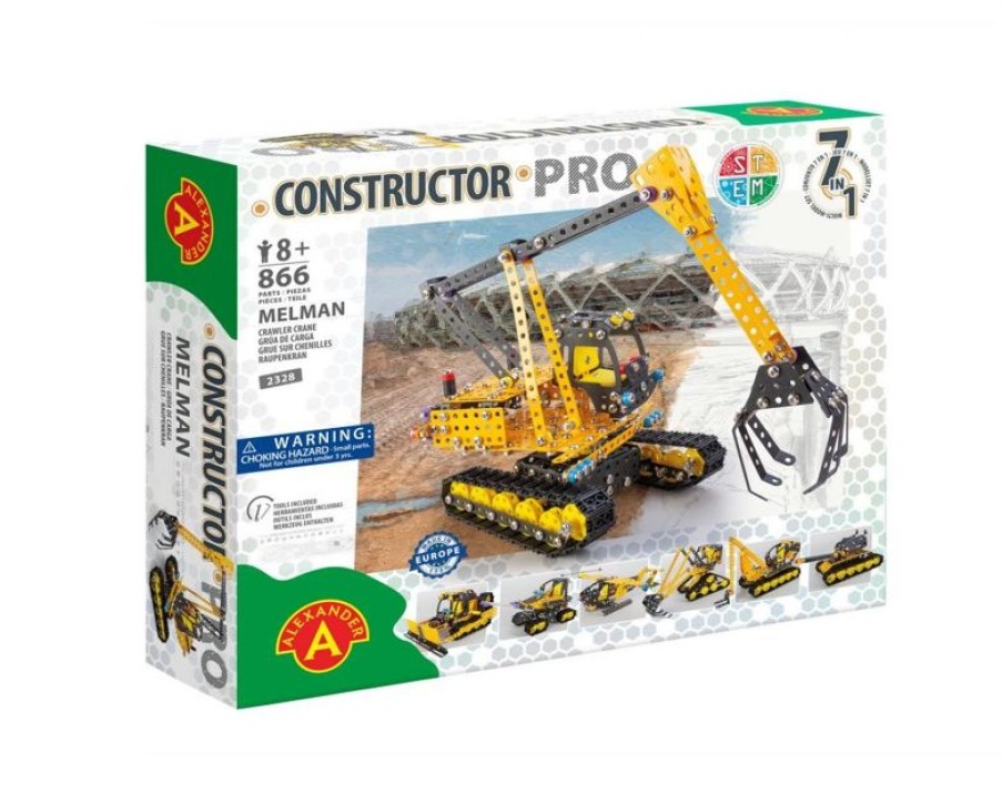 Alexander Toys Constructor Pro - Grua De Oruga Melman 7 En 1 - Alexander Toys | Constructor