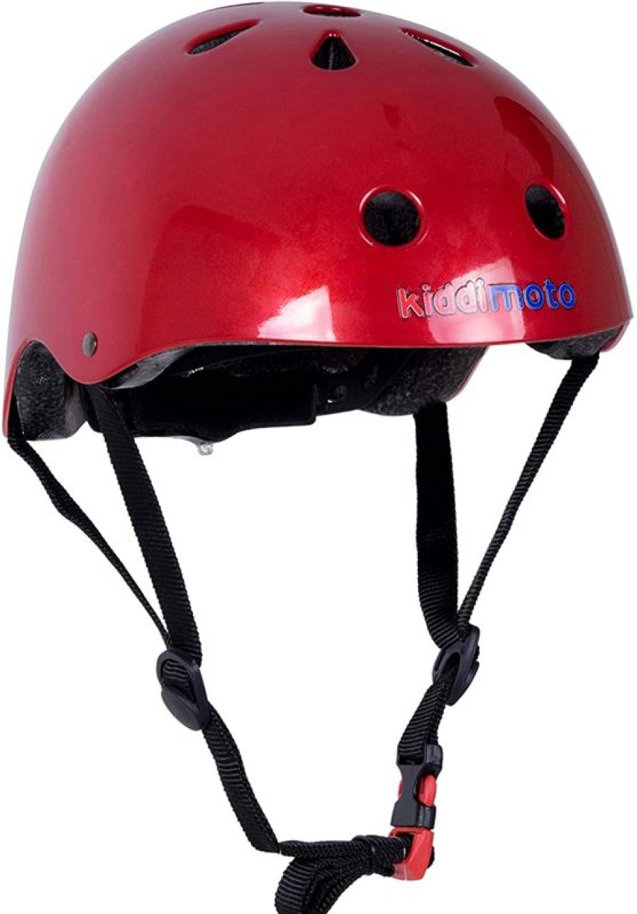 Kiddimoto Casque Metallic Red Small - Kiddimoto | Cascos Y Guantes