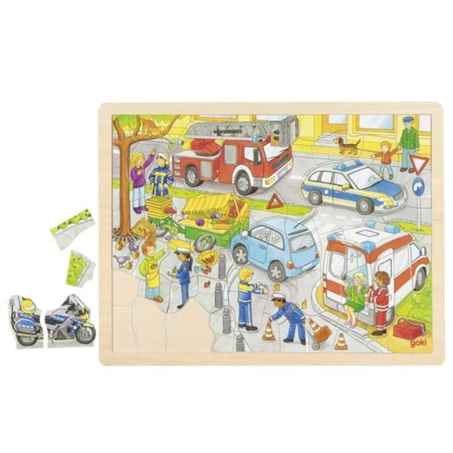 Goki Puzzle Police - Goki | Puzzles De 50 A 80 Piezas