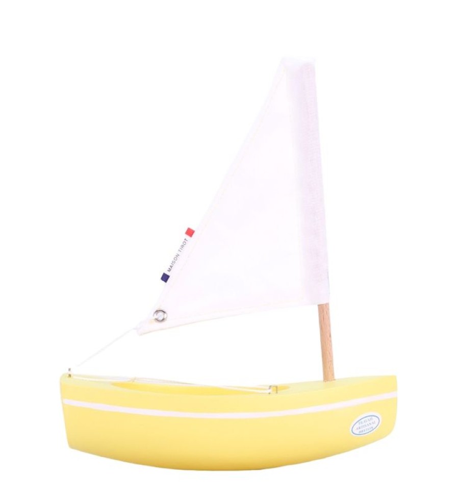 Maison Tirot Barco Le Bachi Amarillo 17Cm - Maison Tirot | Barcos, Juguetes Para El Agua Y La Playa