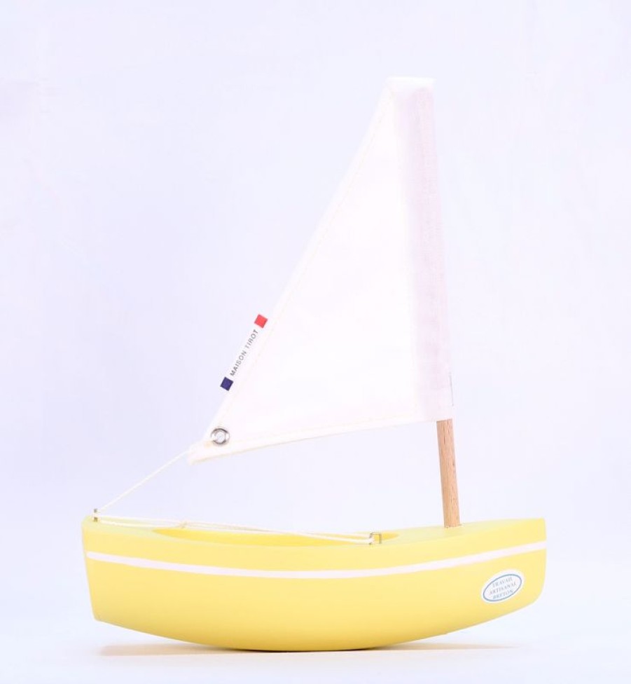 Maison Tirot Barco Le Bachi Amarillo 17Cm - Maison Tirot | Barcos, Juguetes Para El Agua Y La Playa