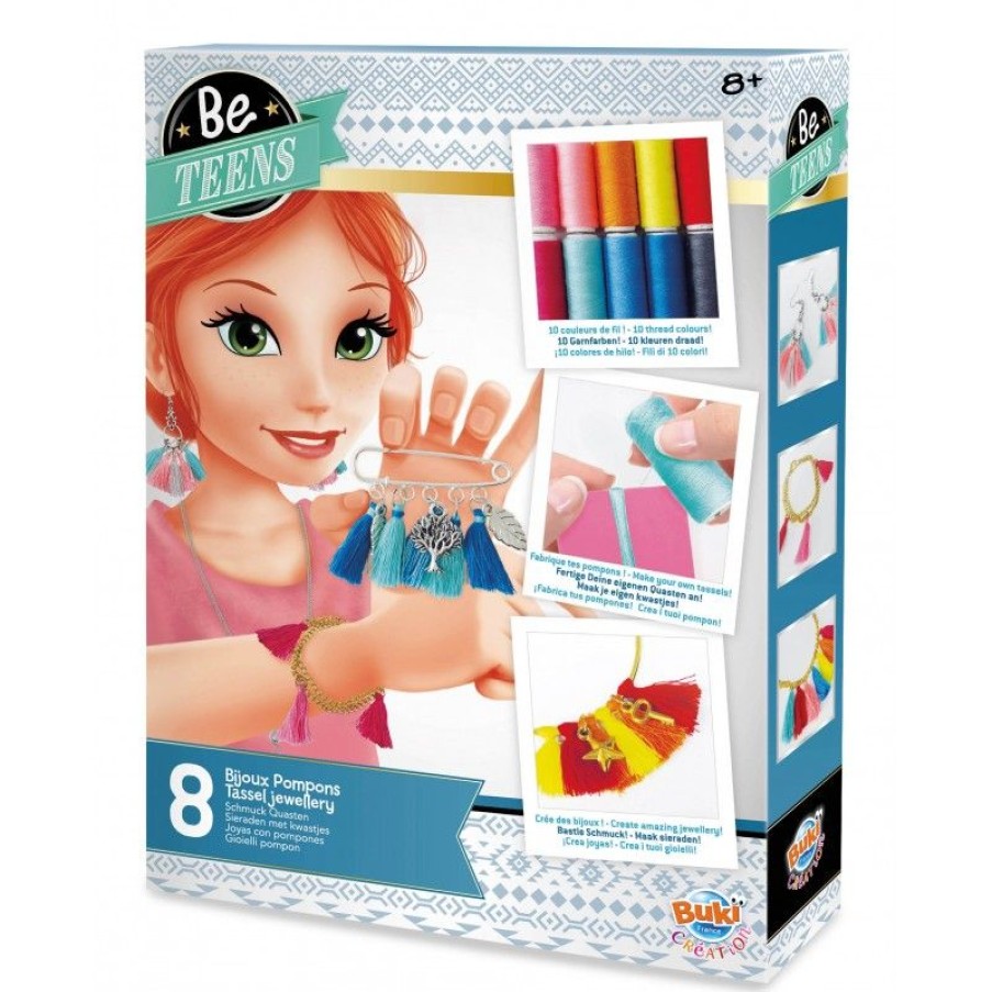 Buki France Kit Creativo - Joyas Con Pompones - Buki France | Actividades Creativas De Ocio