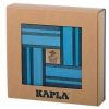 Kapla Caja De 40 Cartones Azul Claro Y Oscuro Con Libro - Kapla | Tablas De Madera