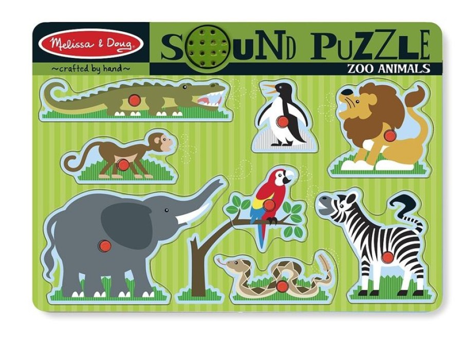 Melissa & Doug Puzzle Sonoro - Animales Del Zoo - Melissa & Doug | Puzzles Para Ninos