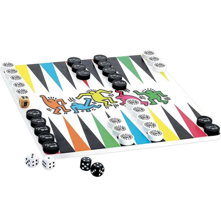 Vilac Jeu De Dames Backgammon Keith Haring - Vilac | Juegos De Puzzle, Estrategia Y Logica