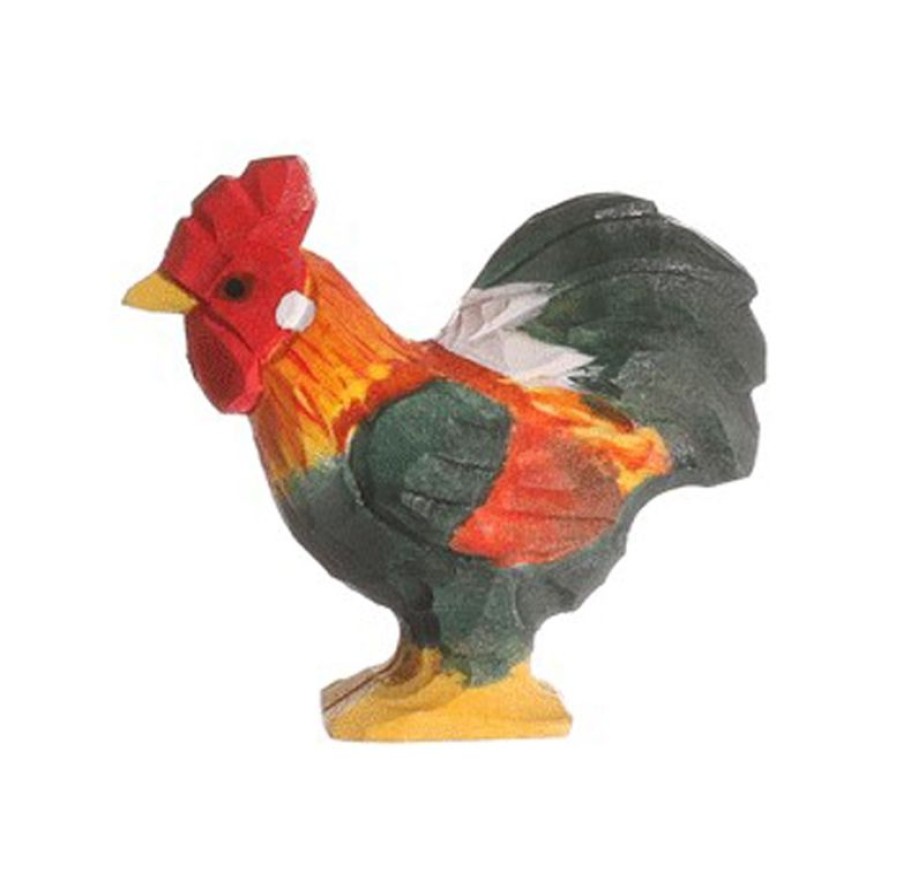 Wudimals Figura Gallo En Madera - Wudimals | Animales De Granja