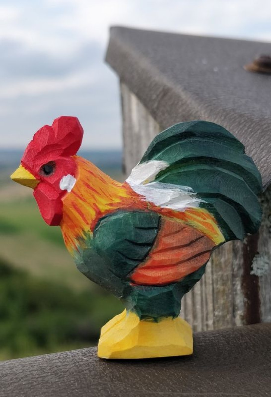 Wudimals Figura Gallo En Madera - Wudimals | Animales De Granja