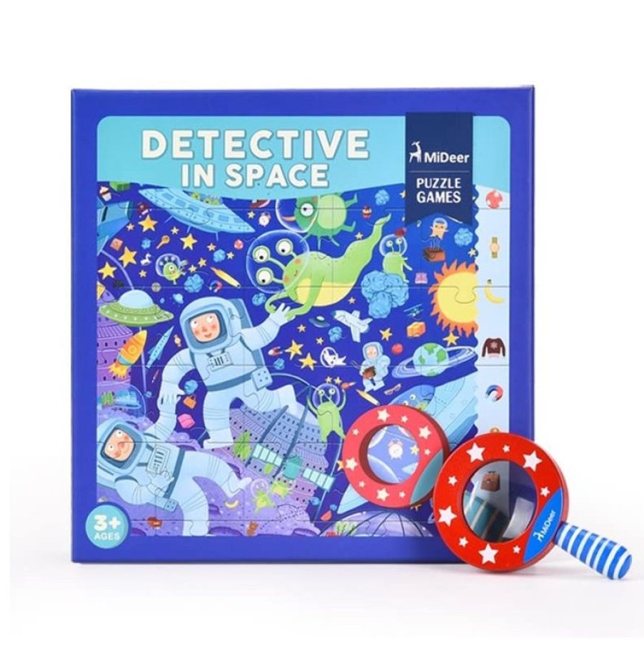 Mideer Rompecabezas Del Detective Del Espacio - Mideer | Puzzles De 20 A 48 Piezas