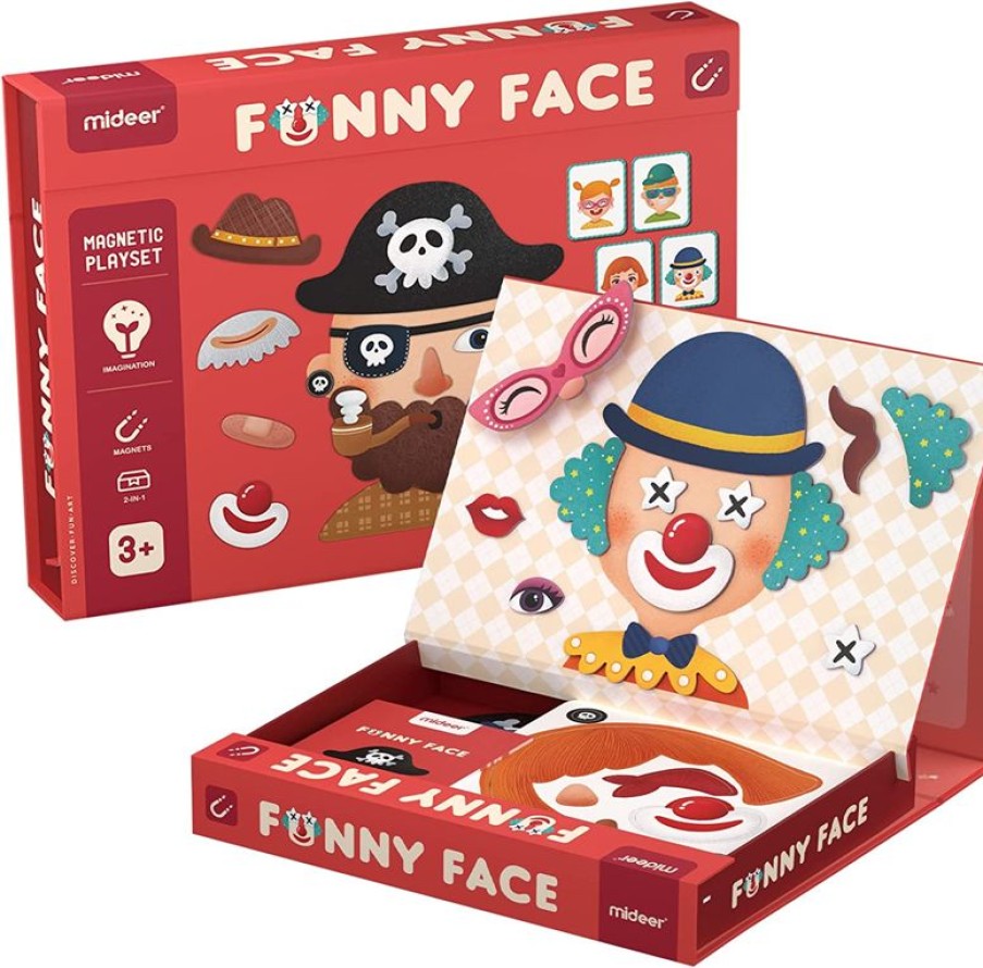 Mideer Juego Magnetico Funny Face - Mideer | Imanes, Libros Magneticos Y Juegos Magneticos