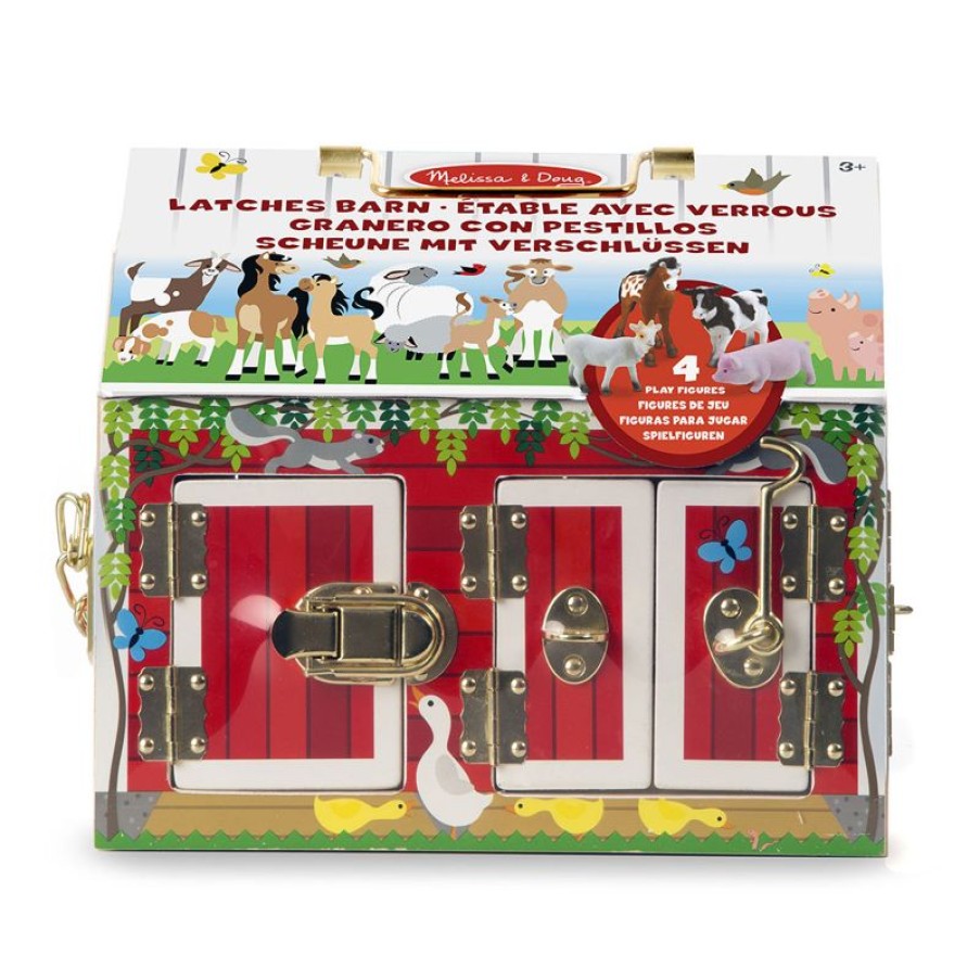 Melissa & Doug Establo Con Cerraduras - Melissa & Doug | Granja, Safari Y Caballos