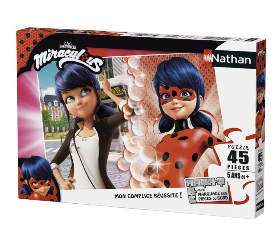 Nathan Puzzle Marinette Vs Lady Bug 45 Piezas - Nathan | Puzzles De 20 A 48 Piezas