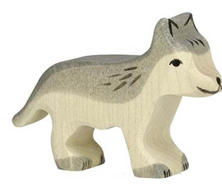 Holztiger Pequena Figura De Lobo - Holztiger | Animales Salvajes