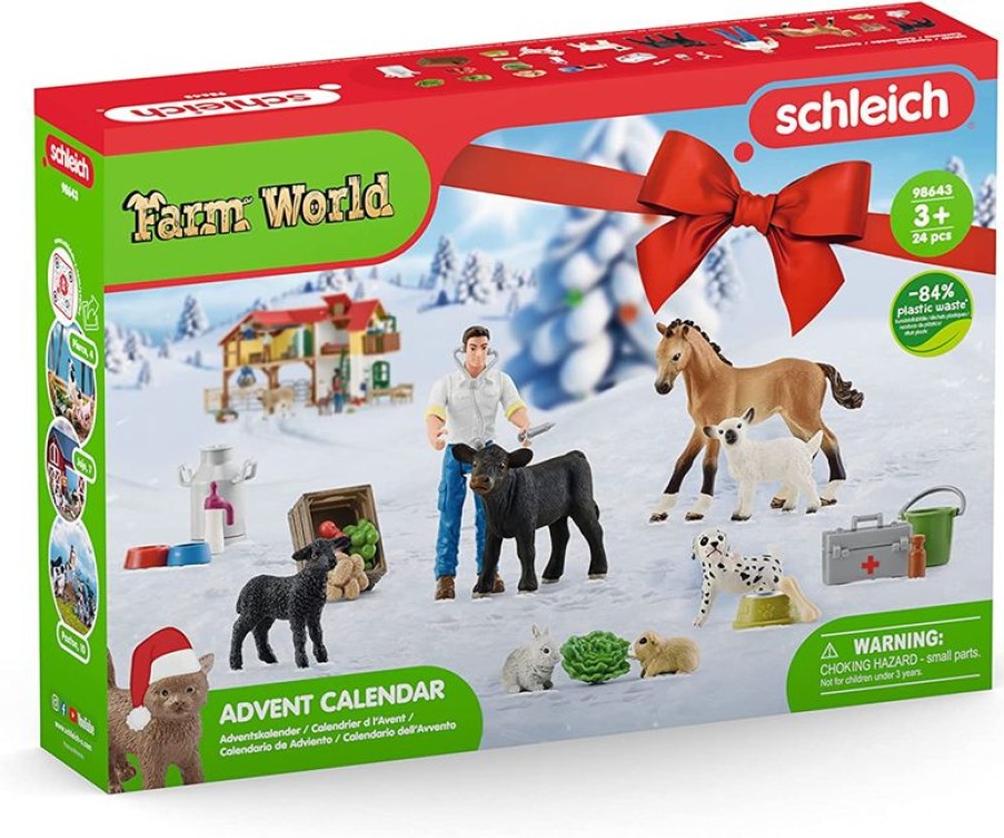 Schleich Calendario De Adviento Farm World - Multicolor - Schleich | Granja, Safari Y Caballos