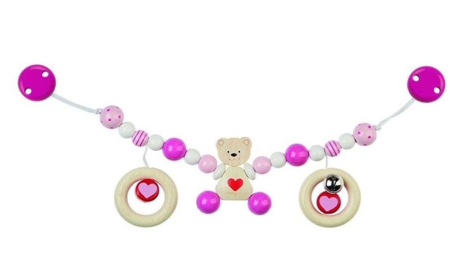 Heimess Cadena Para Cochecito De Oso De Peluche Rosa - Heimess | Accesorios Para Cochecitos