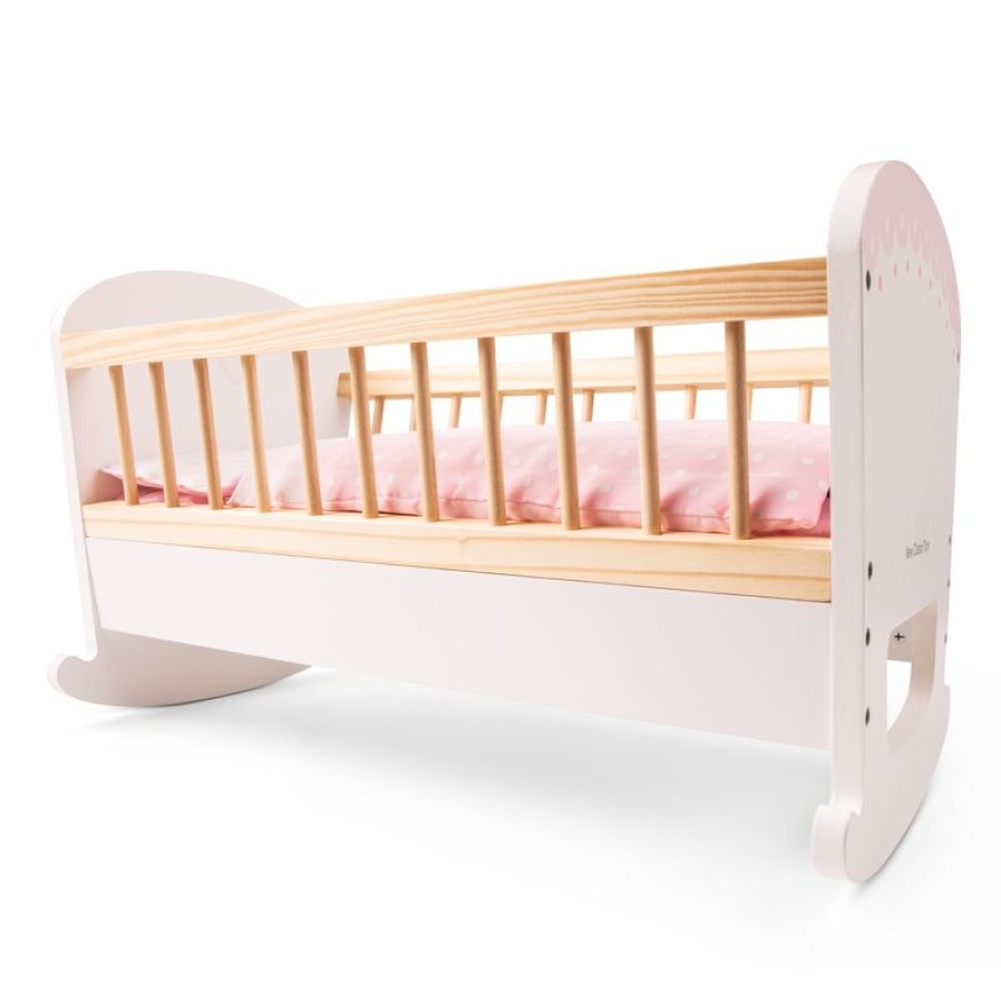 New Classic Toys Cama De Munecas De Madera Blanca - New Classic Toys | Cunas, Sillas De Paseo, Cochecitos...