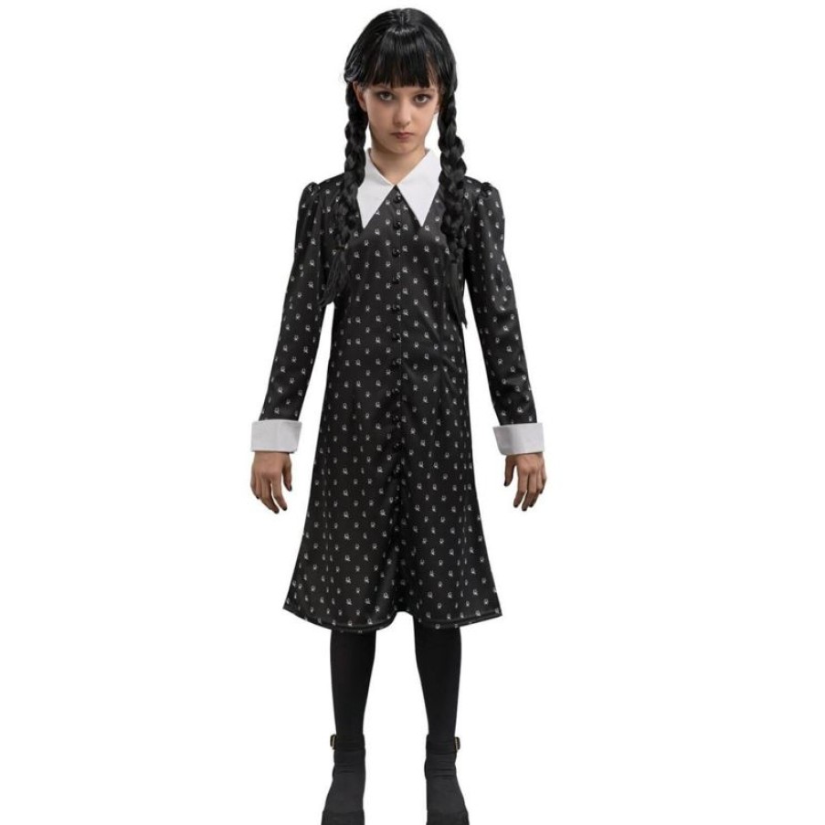 Chaks Vestido Negro Wednesday The Addams Family 152 Cm - Chaks | Disfraces