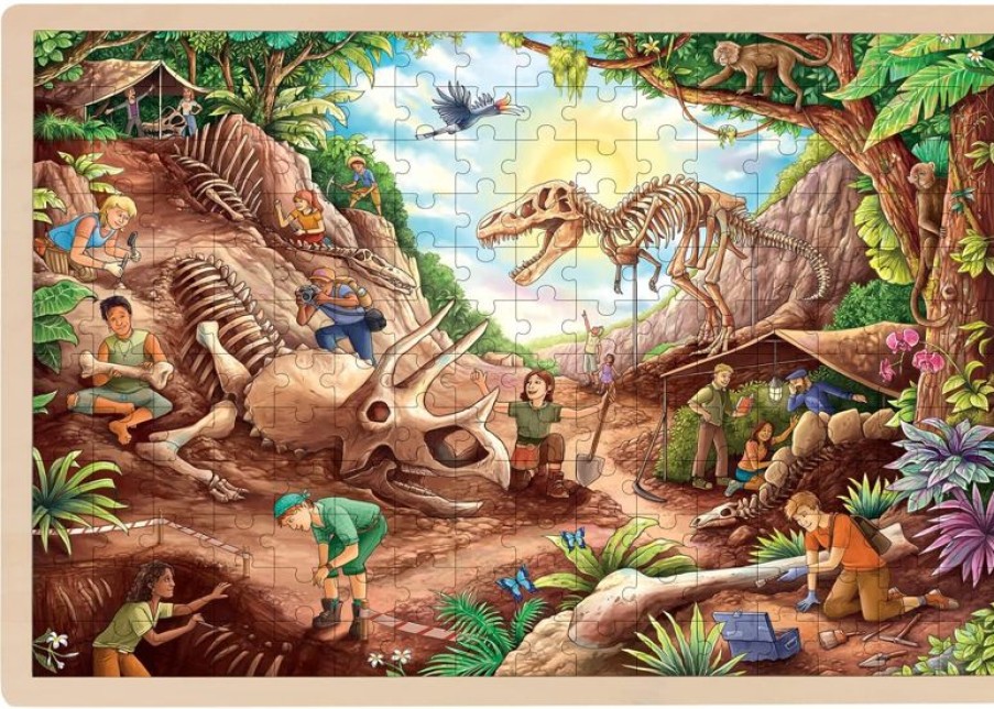 Goki Puzzle De Excavacion De Dinosaurios - Goki | Puzzles De 100 A 200 Piezas