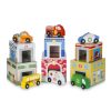 Melissa & Doug Edificios Y Vehiculos Que Deben Clasificarse Y Apilarse - Melissa & Doug | Coches, Camiones...