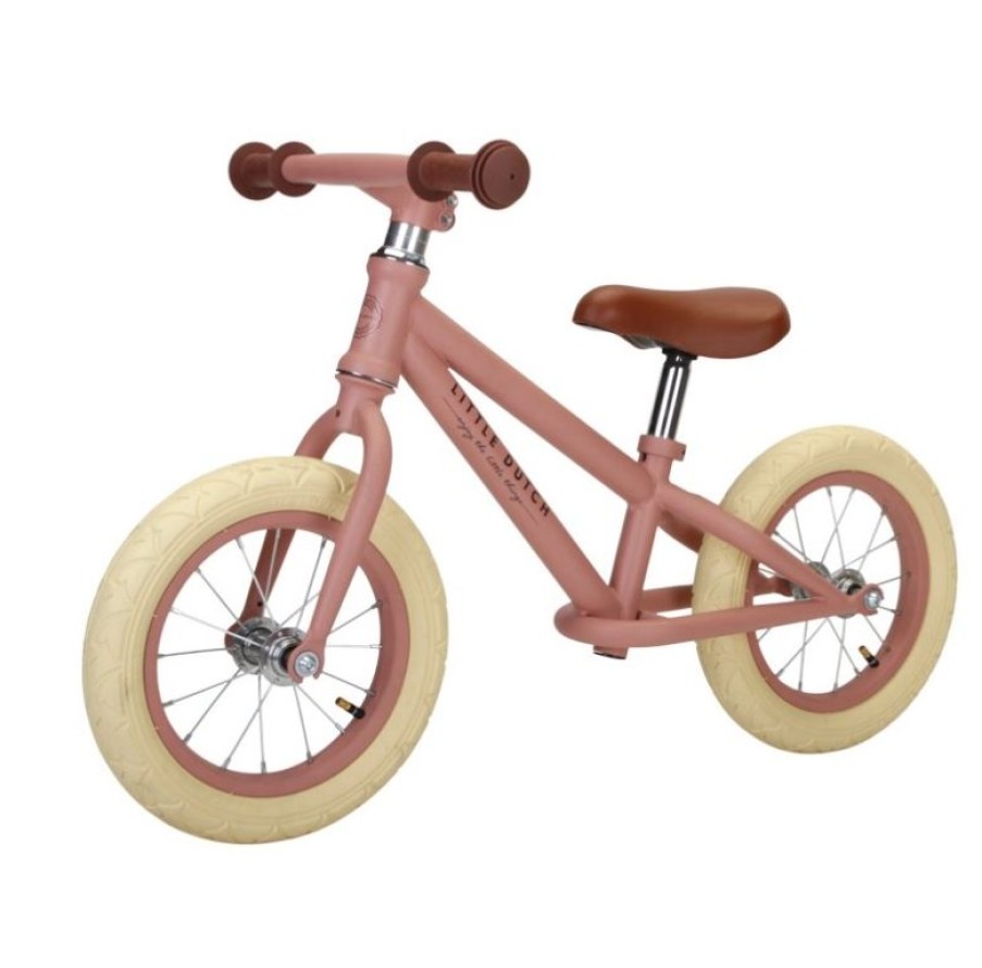 Little Dutch Bicicleta Sin Pedales Rosa De Metal - Little Dutch | Draisiennes Y Bicicletas De Madera