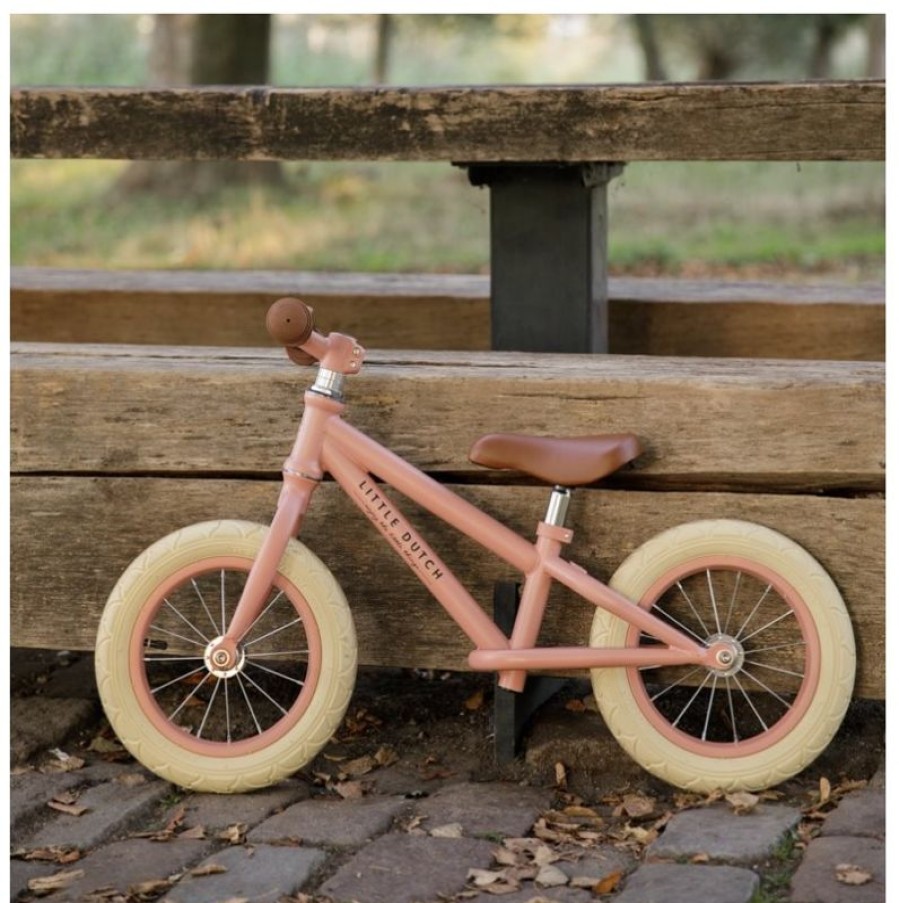 Little Dutch Bicicleta Sin Pedales Rosa De Metal - Little Dutch | Draisiennes Y Bicicletas De Madera