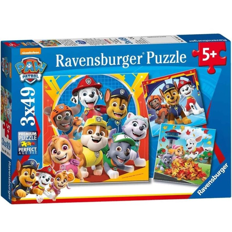 Ravensburger Puzzle Paw Patrol 3X49 Pcs - Ravensburger | Puzzles De 20 A 48 Piezas