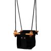 Solvej Swings Columpio De Madera Y Tela Negro - Solvej Swings | Muebles De Jardin, Columpios