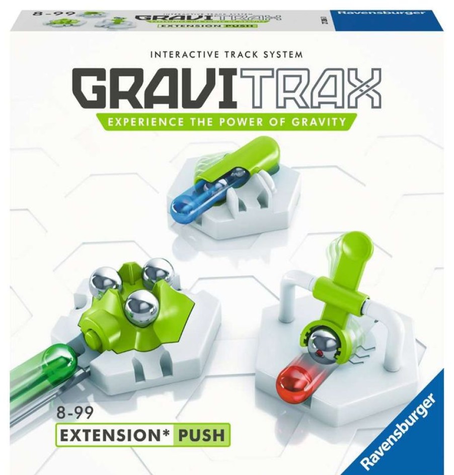 Ravensburger Gravitrax - Extension Push Blanco Gris Ravensburger | Circuitos Y Toboganes De Bolas