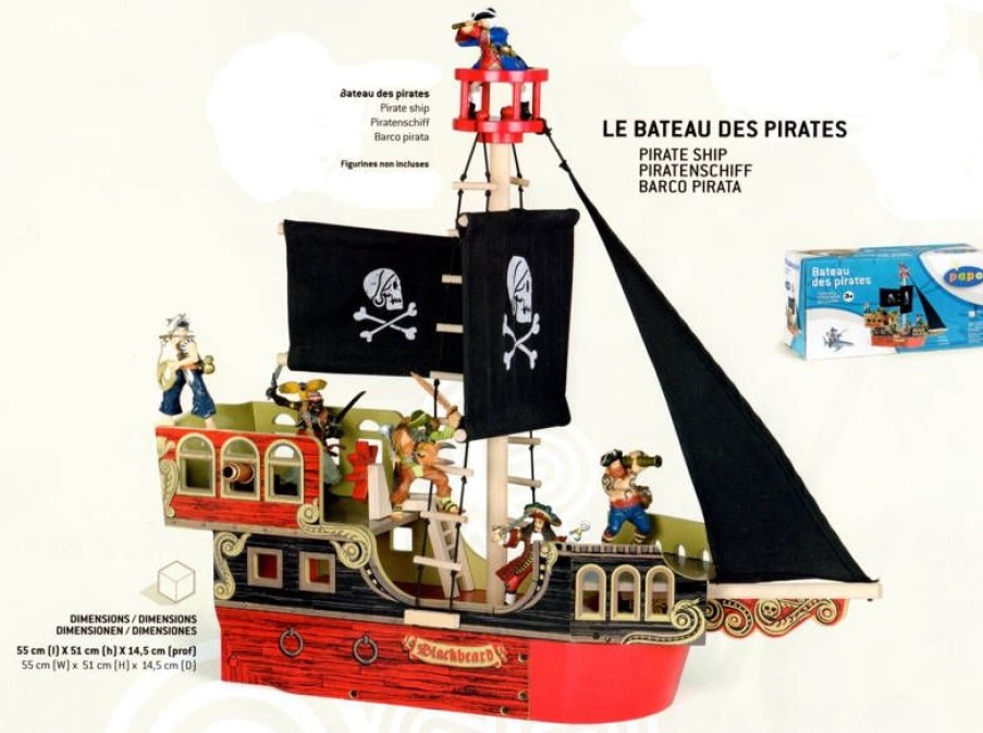 Papo Bateau Pirate Barba Negra - Papo | El Mundo De Los Caballeros Y Los Piratas