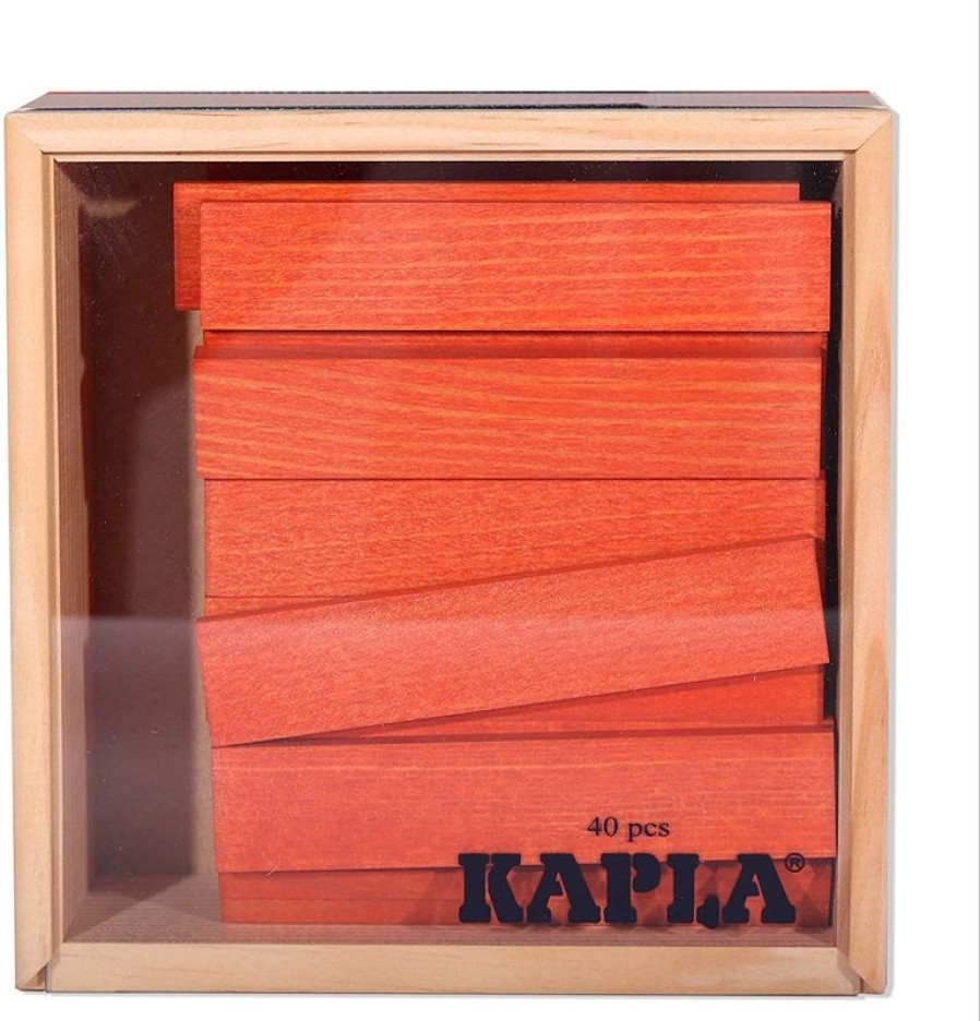 Kapla Cuadrado 40 Naranja - Kapla | Tablas De Madera