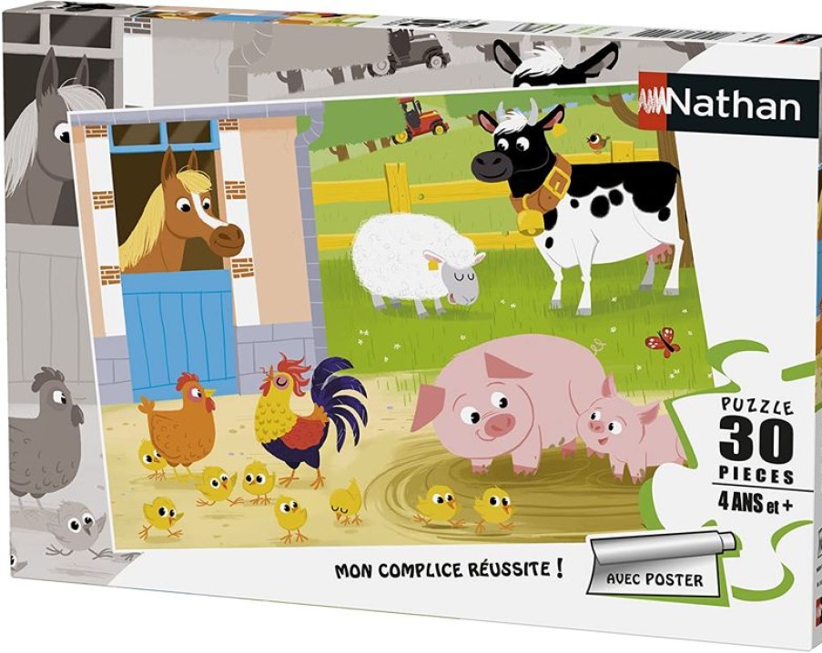 Nathan Mis Amigos De La Granja Puzzle 30 Piezas - Nathan | Puzzles De 20 A 48 Piezas