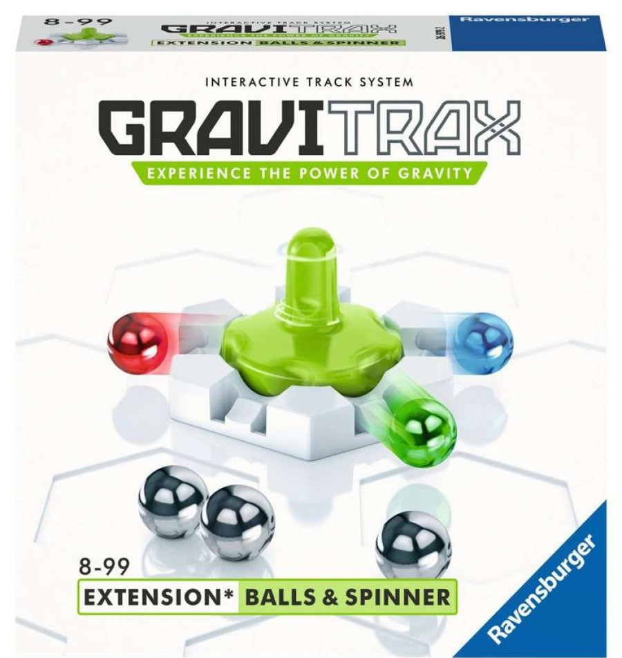 Ravensburger Gravitrax - Balls & Spinner Blanco Gris Ravensburger | Circuitos Y Toboganes De Bolas