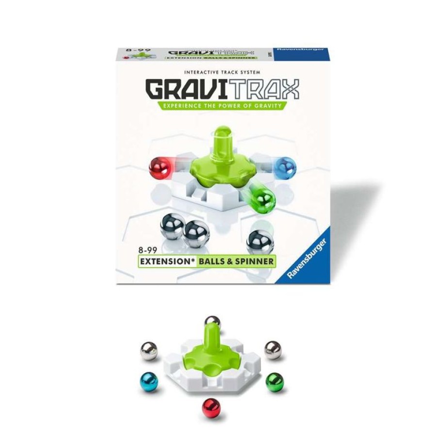 Ravensburger Gravitrax - Balls & Spinner Blanco Gris Ravensburger | Circuitos Y Toboganes De Bolas