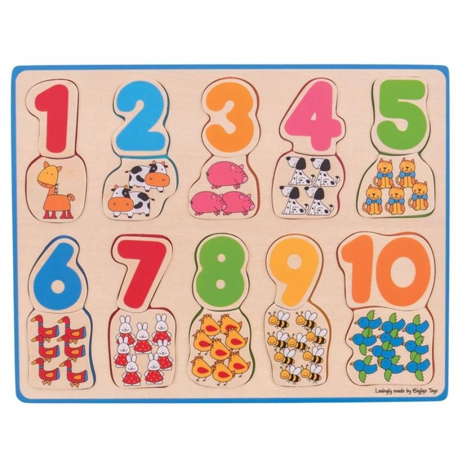 Bigjigs Toys Rompecabezas Numero Y Color - Bigjigs Toys | Puzzles Para Ninos