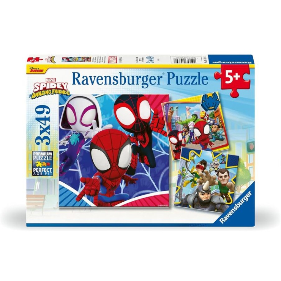 Ravensburger Puzzle Spidey 3X49 Pcs - Ravensburger | Puzzles De 20 A 48 Piezas