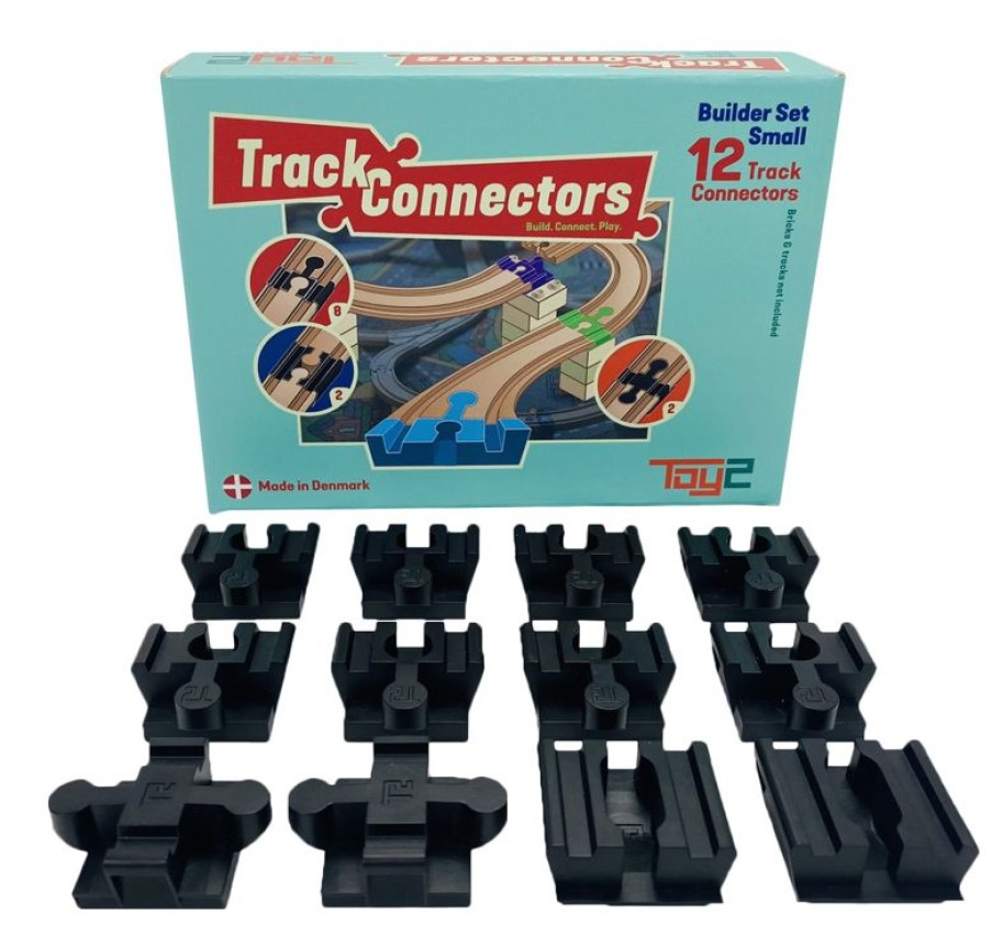 Toy2 Builder Set Small - 12 Conectores De Via - Toy2 | Rails Brio