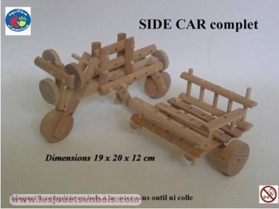 Equilibre et aventure Coche Lateral - Madera Natural - Equilibre Et Aventure | Modelos Para Construir