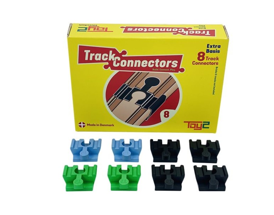 Toy2 8 Conectores De Base De Via - Toy2 | Rails Brio