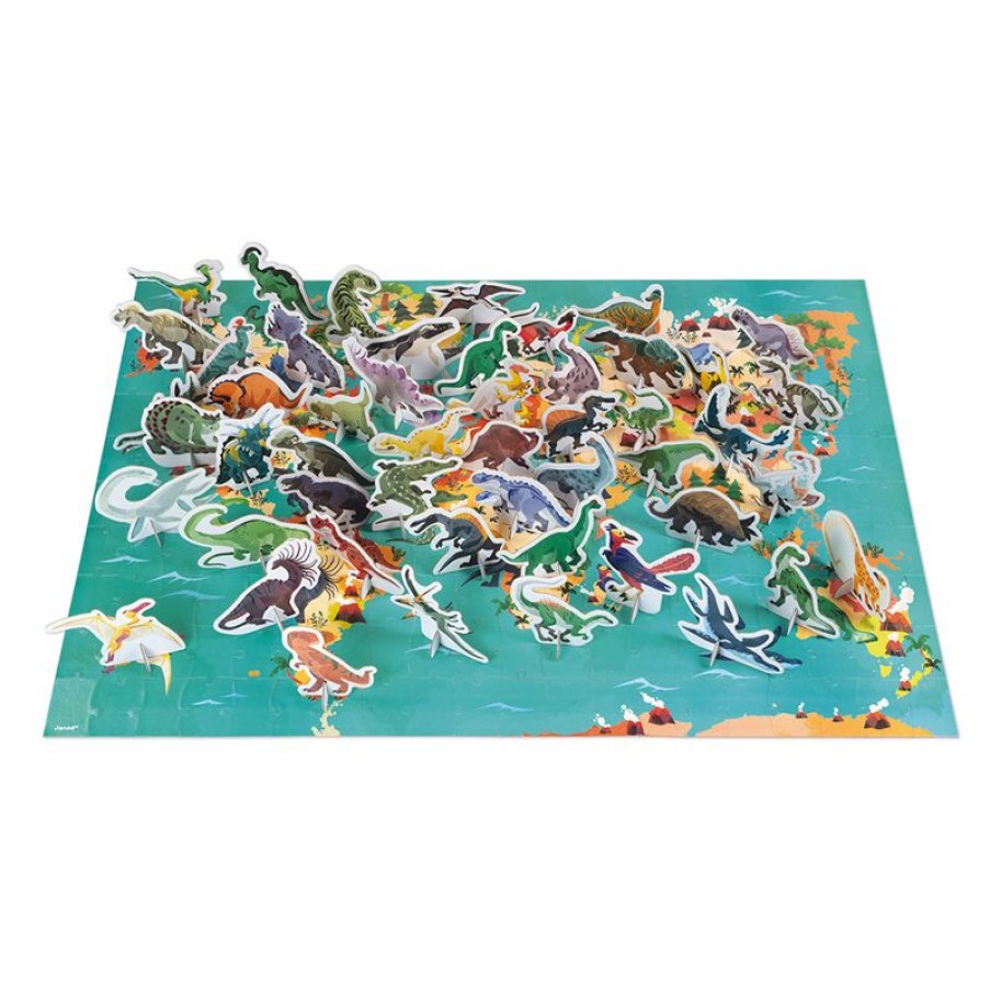 Janod Puzzle Educativo De 200 Piezas Dinosaurios - Janod | Puzzles De 100 A 200 Piezas