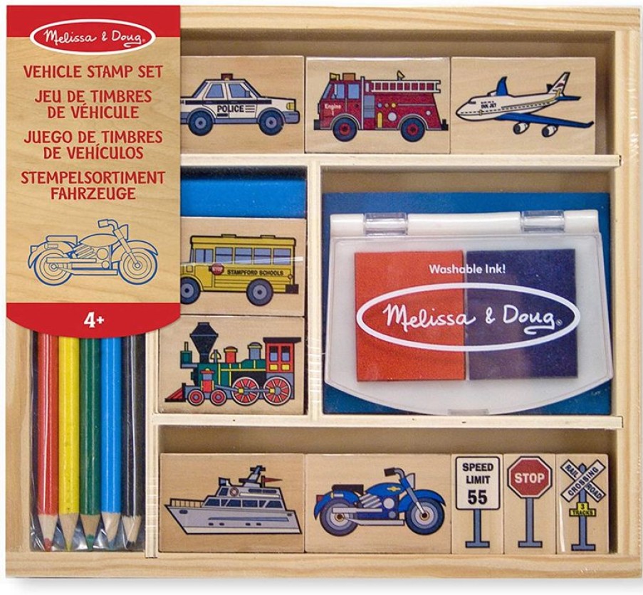 Melissa & Doug Sellos De Vehiculos - Melissa & Doug | Actividades Creativas De Ocio