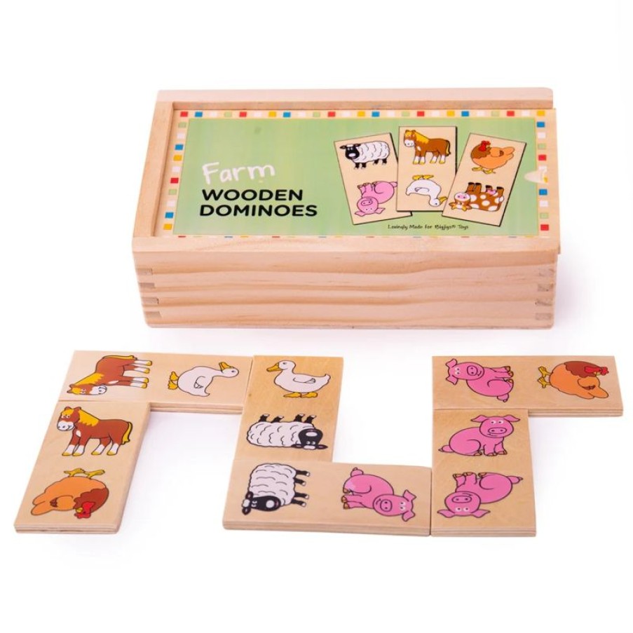 Bigjigs Toys Domino De La Granja - Bigjigs Toys | Dominos, Loto Et Memory